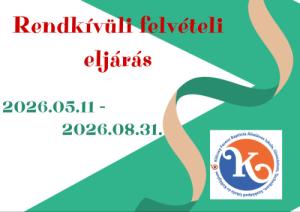 Rendkívüli felvételi eljárás